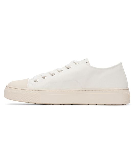 Vivienne Westwood White Low Top Plimsoll Sneakers for men