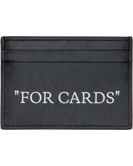 Off-White c/o Virgil Abloh Black Off- Quote Card Holder for men