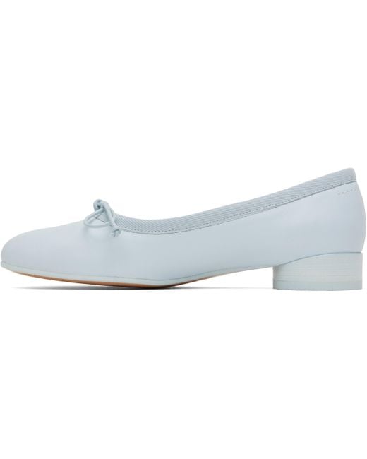 MM6 by Maison Martin Margiela ブルー Anatomic クラシック バレエシューズ Black