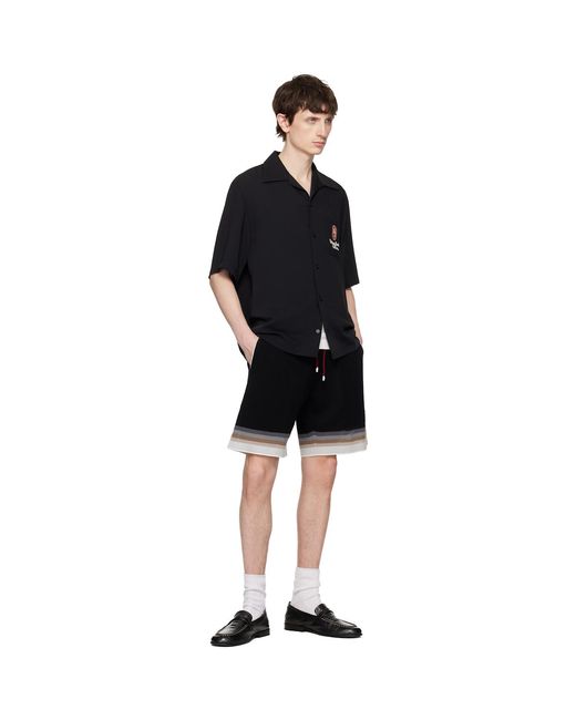 Amiri Black 'Ma Chateau' Camp Shirt for men