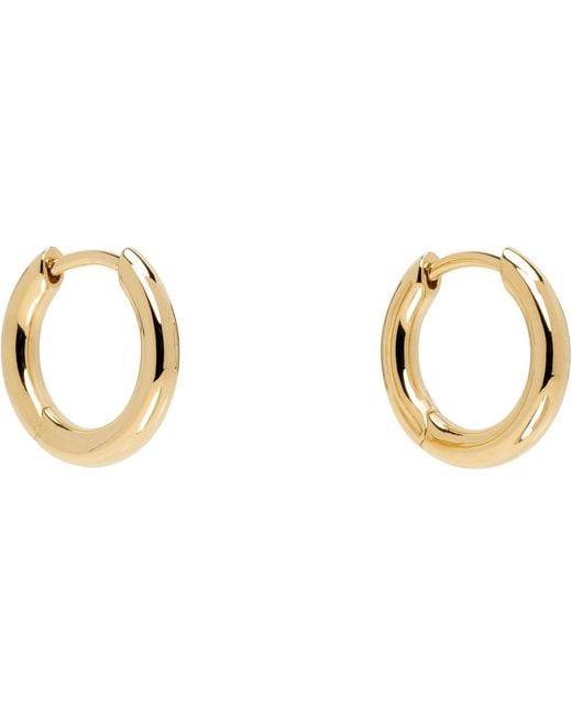 Tom Wood Metallic Classic Hoops Small Earrings for men
