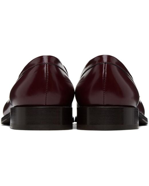 Max Mara Brown Tasseled Leather Loafers