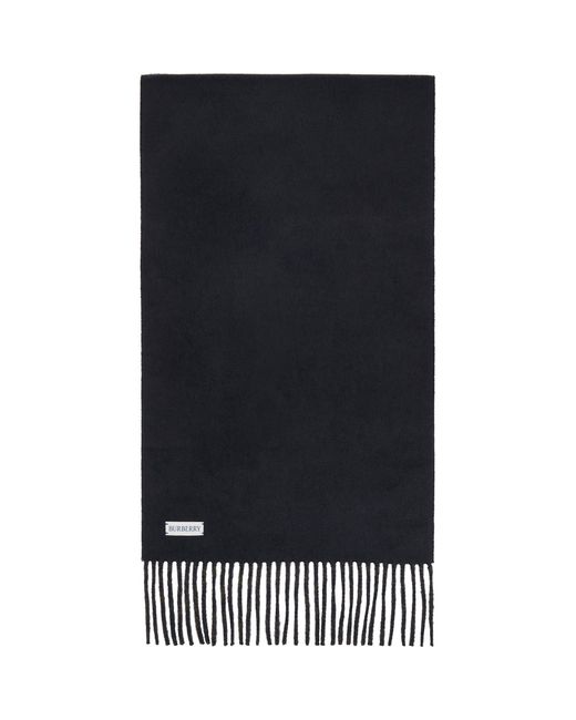 Burberry Black Reversible Cashmere Scarf