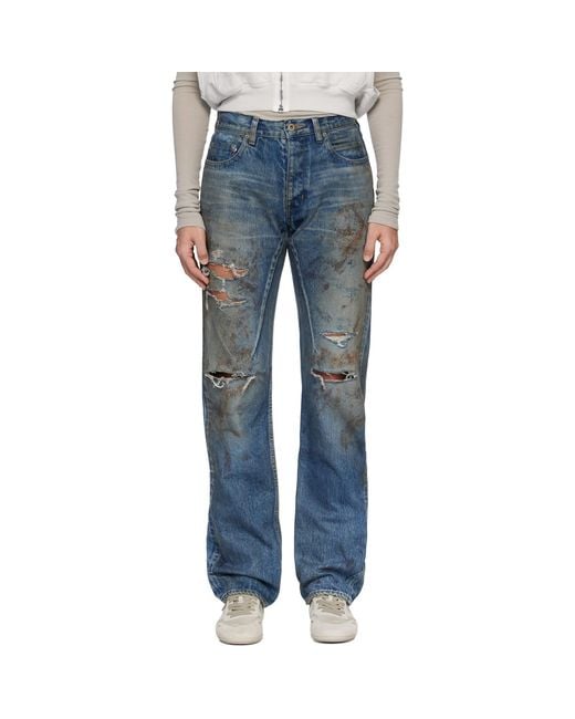 Rick Owens Blue Temple Kurdt Jeans