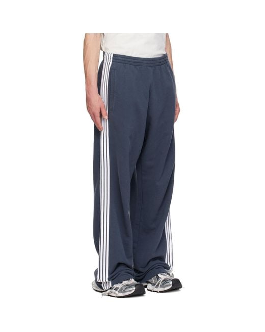 Balenciaga Blue Baggy Sweatpants for men
