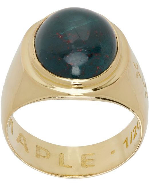Maple Metallic Tommy Signet Ring for men