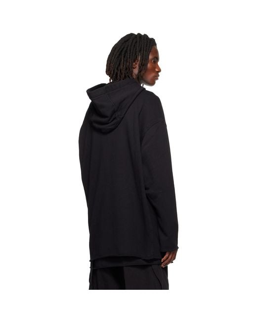 Rick Owens Black Tower Peter Hoodie for men