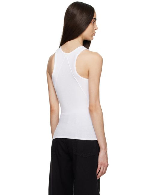 Rag & Bone White Essentials Tank Top