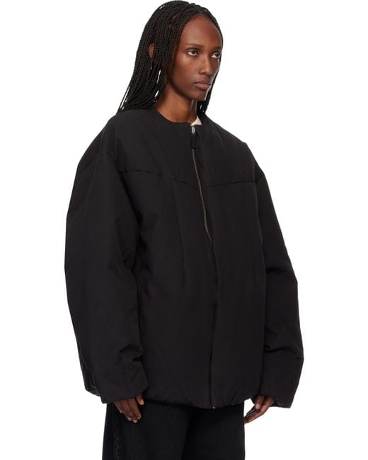 Entire studios Black Pod Puffer Down Jacket