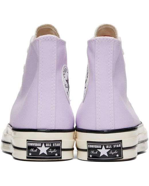 Converse Black Purple Chuck 70 Vintage Sneakers for men
