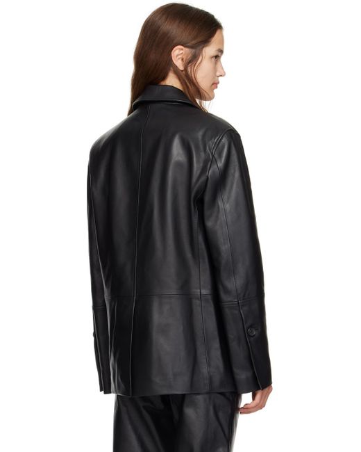 Proenza Schouler Black Label Tesema Leather Blazer