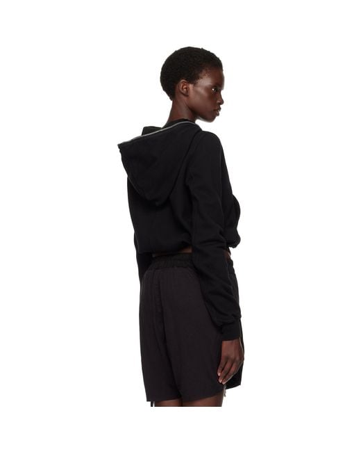Rick Owens Black Tower Small Hoodie