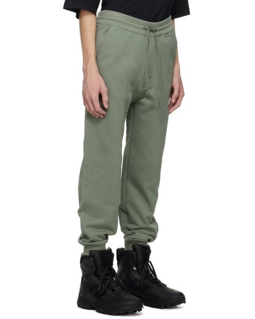 Y-3 Green Cuffed Sweatpants for men