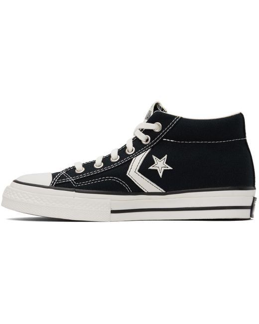 Converse Black Star Player 76 Mid Top Sneakers for men