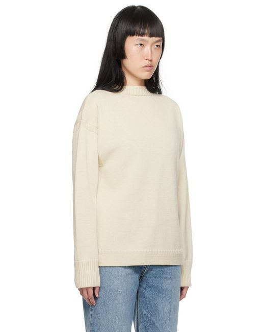 Totême  Multicolor Toteme Off-white Vented Sweater