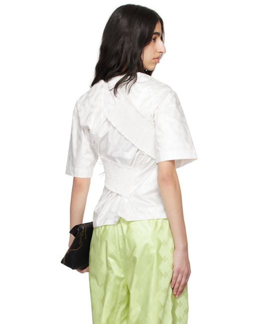 【関税込み】Super YAYA オフホワイト Nellie Twist Tシャツ SUPER YAYA Off-White Nellie Twist T-shirt | REVERSIBLE