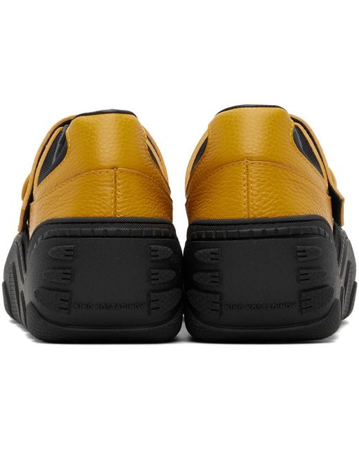 Kiko Kostadinov Black Yellow Tonkin Hybrid Sandals for men