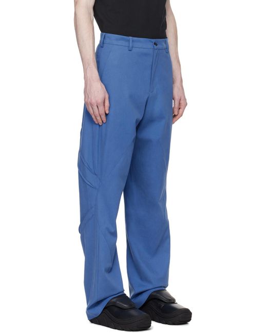 Kiko Kostadinov Blue Melsas Trousers for men