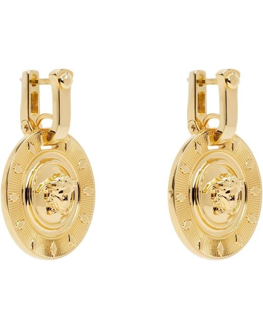 Versace Metallic Irradia Earrings