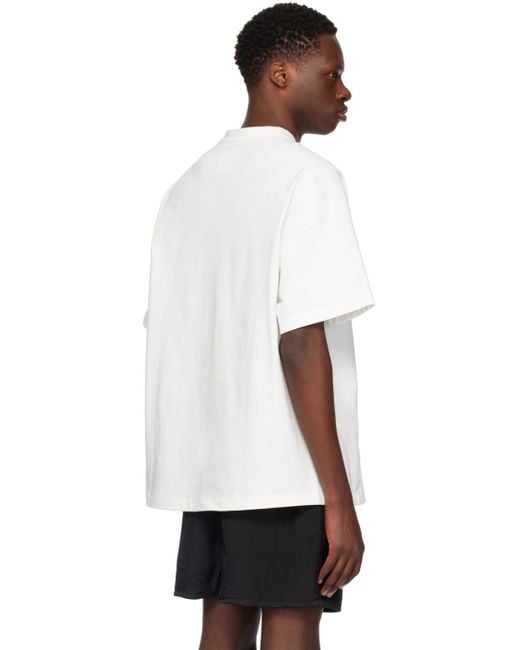 Jil Sander White Patch T-shirt for men