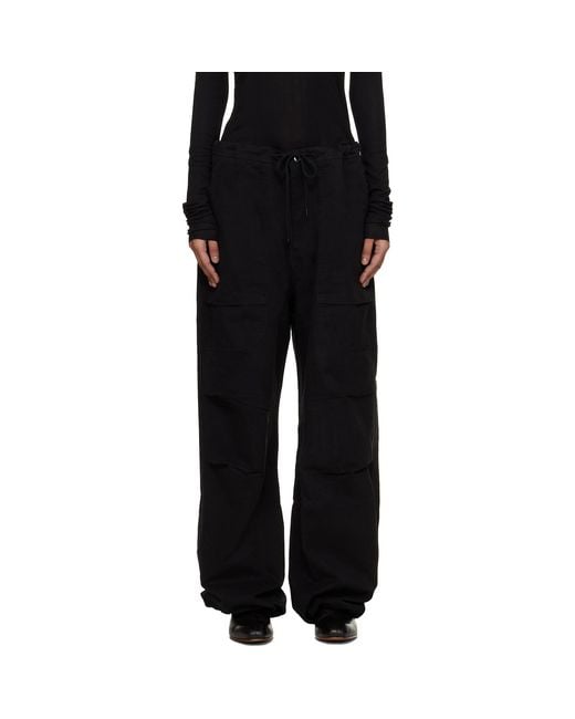 Entire studios Black Barren Cargo Pants