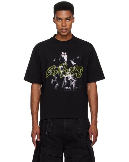 Off-White c/o Virgil Abloh Black Script Mary Skate T-Shirt for men