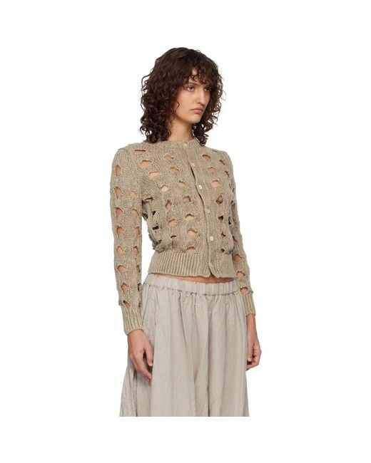 Comme des Garçons Multicolor Hemp Cardigan