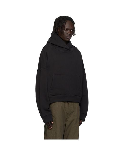 Entire studios Black Heavy Hoodie for men