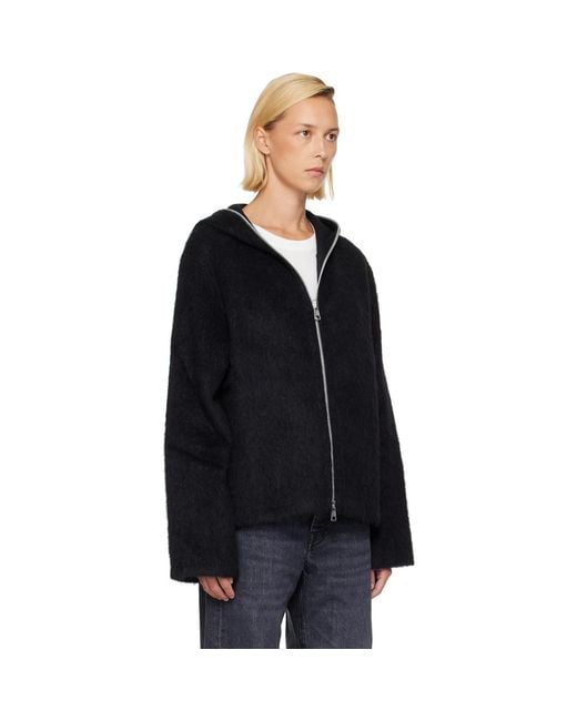 Our Legacy Black Full Zip Hoodie