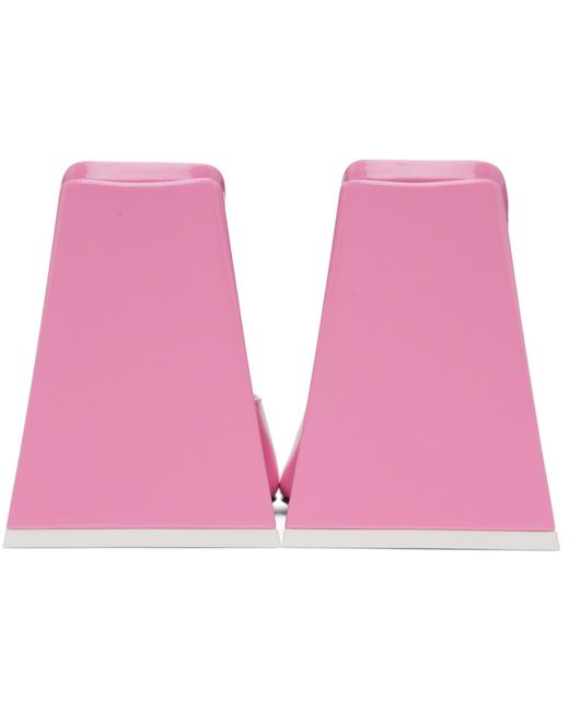 The Attico Black Pink Devon Mules