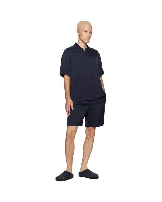 Studio Nicholson Blue Wearing Nabuk Clog Flats for men