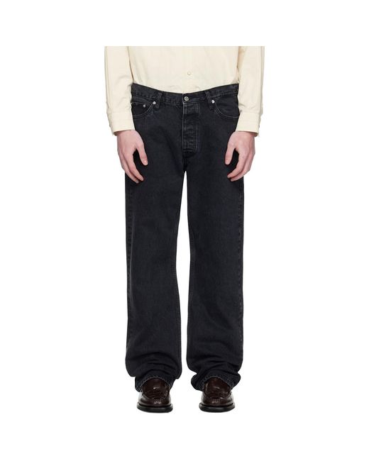 Hope Black Relaxed Bootcut Jeans for men