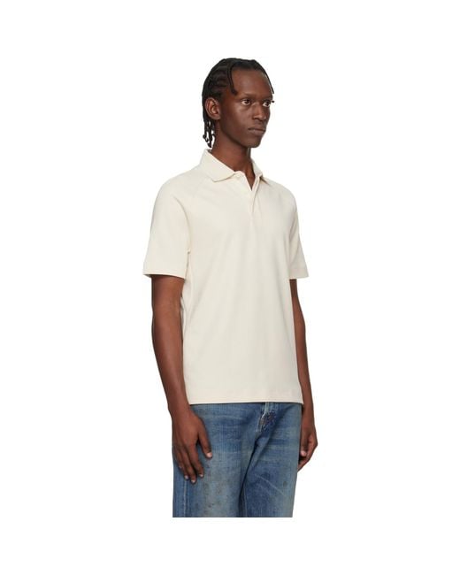 Boss Blue Off- Raglan Polo for men