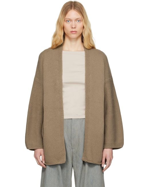 Lauren Manoogian Natural Khaki Open Cardigan