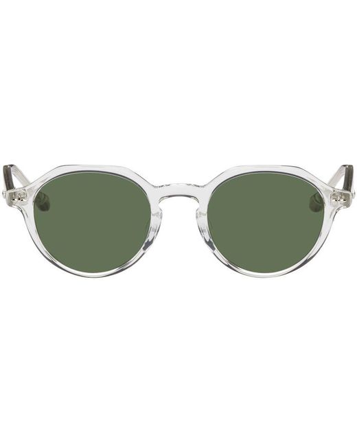 Matsuda Ssense Exclusive Transparent M1024 Sunglasses in Green for Men ...