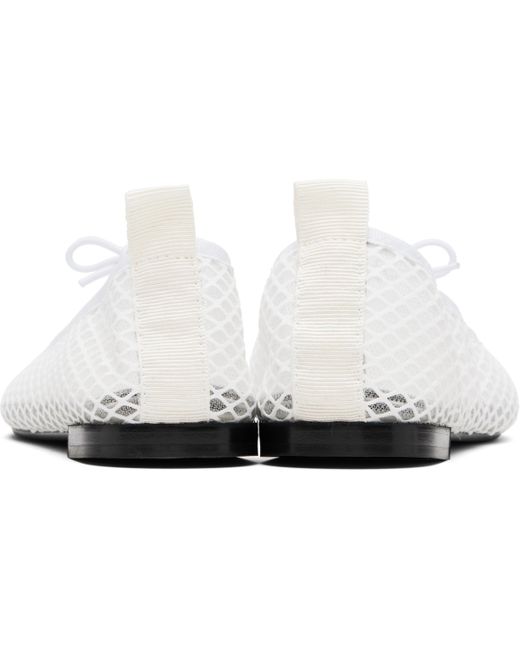 Ballerines Garance Blanches À Bout Carré Repetto en coloris Black