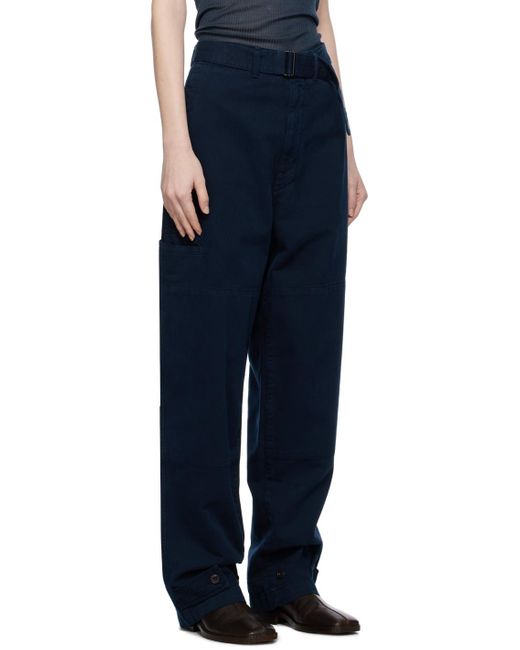 Lemaire Blue Navy Relaxed Jeans