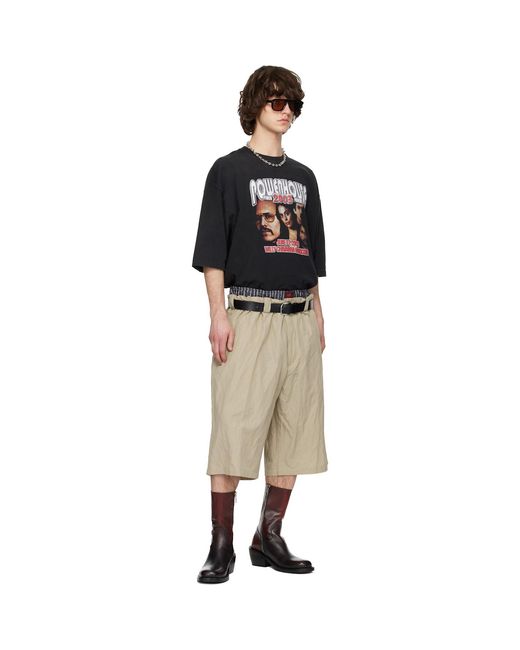 Willy Chavarria Black Powerhouse Northsider T-Shirt for men