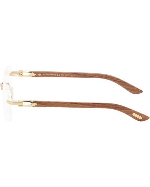 Cartier Black Elongated 'C De Glasses for men