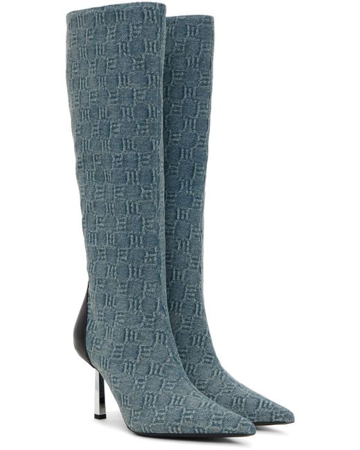 M I S B H V Blue Sasha Knee High Boots