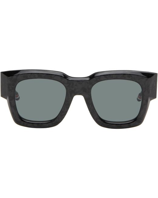 Thom Browne Gray Rectangular Sunglasses for men