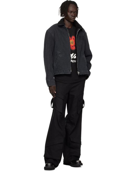 メンズ KENZO ブラック Paris Happy Tiger' ユーティリティジャケット Black
