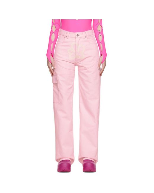 Columbia Pink Ssense Exclusive Denim Trousers