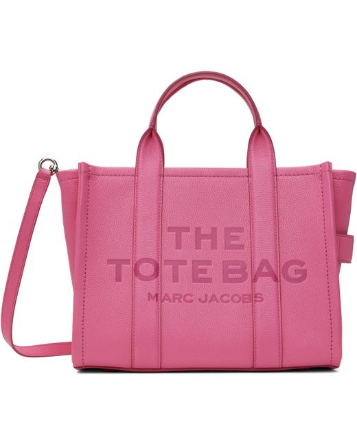 Marc Jacobs ピンク 'The Leather Medium' トートバッグ Pink