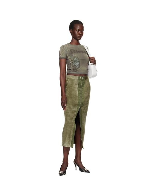 DIESEL Green T-Uncut T-Shirt