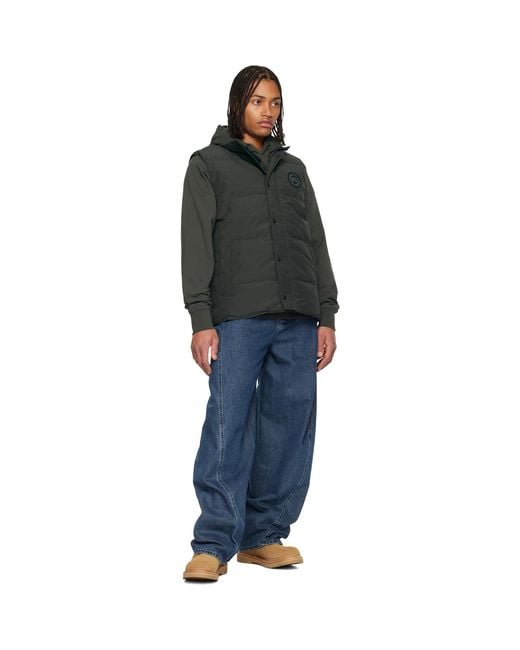 Canada Goose Black "Garson" Down Vest for men