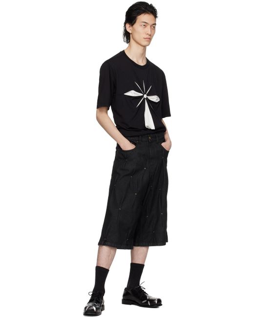 Kusikohc Black Origami T-Shirt for men