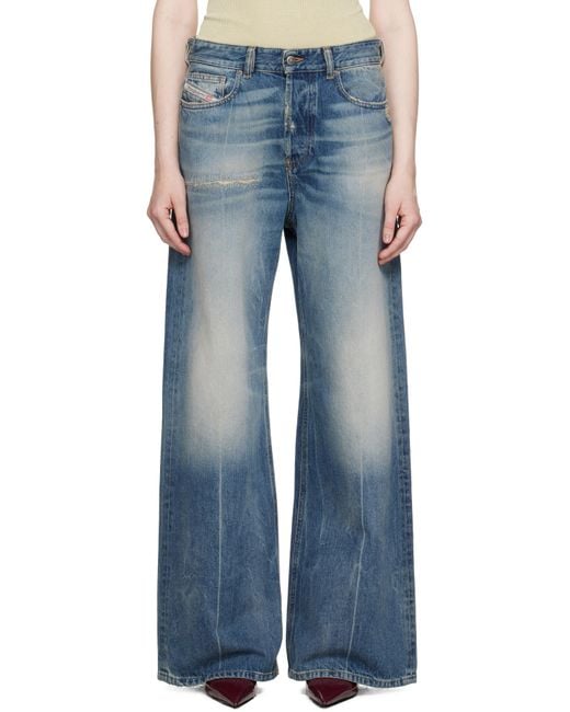 DIESEL Relaxed 1996 D-Sire 09L47 Jeans in Blue | Lyst