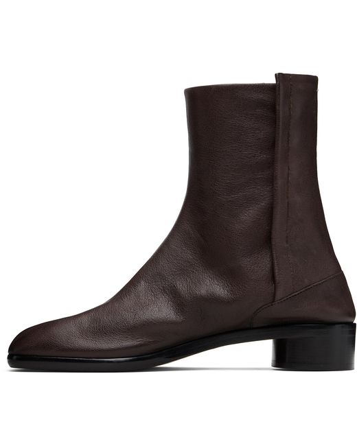 Maison Margiela Brown Tabi Ankle Boots for men