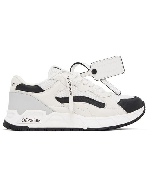 Off-White c/o Virgil Abloh White & Black Kick Off Sneakers